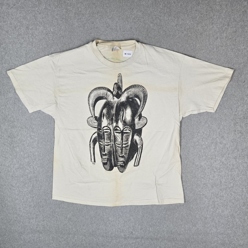 Ziggy Marley And The Melody Makers VINTAGE Men Shirt XL Off-White Joye & Blues